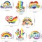 30 Pcs Gay Pride Decorations Hanging Swirls,(NO-DIY Gay Pride & LGBTQ Party Supplies)